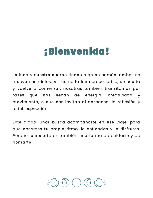 Diario Lunar PDF - Registra tu periodo