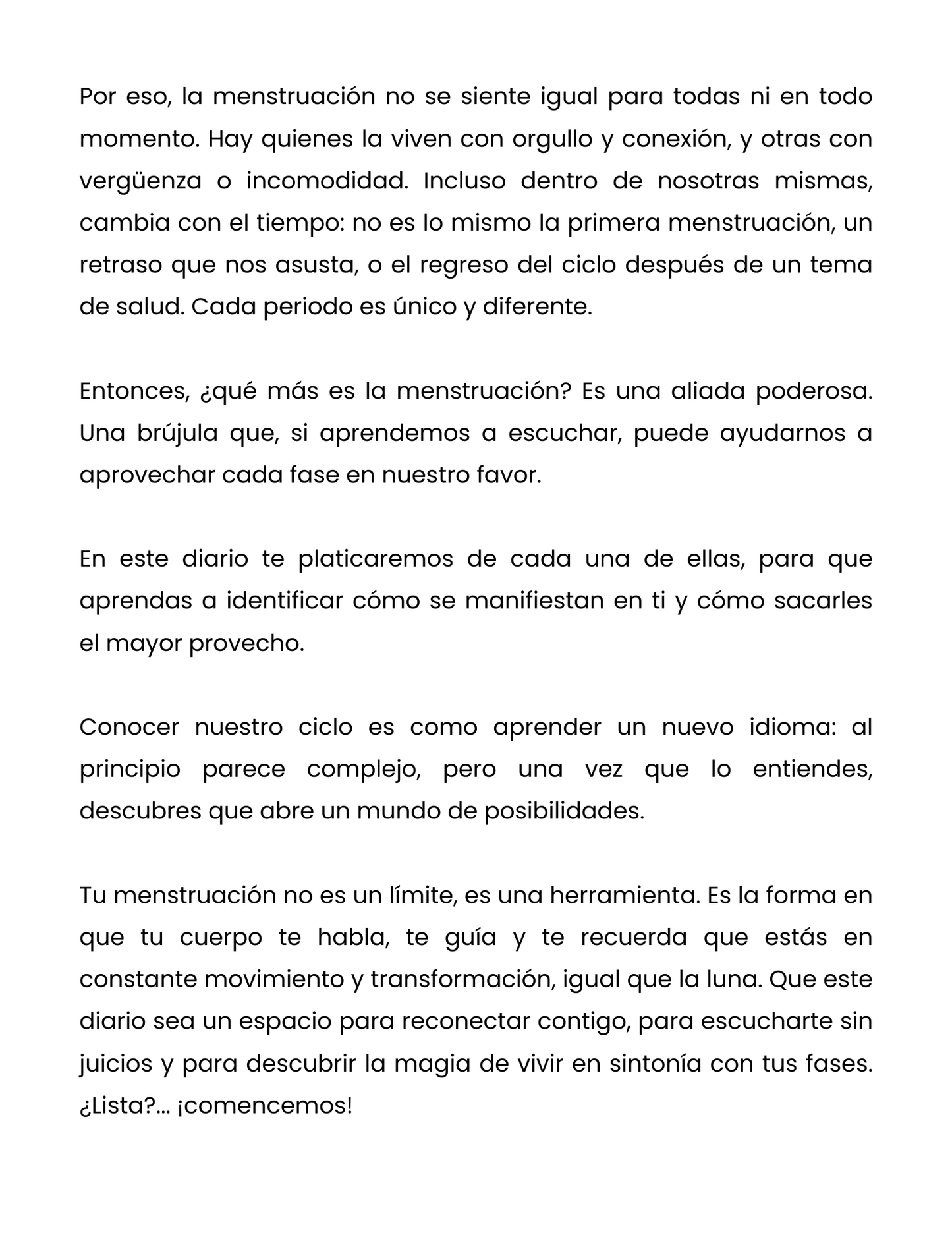 Diario Lunar PDF - Registra tu periodo